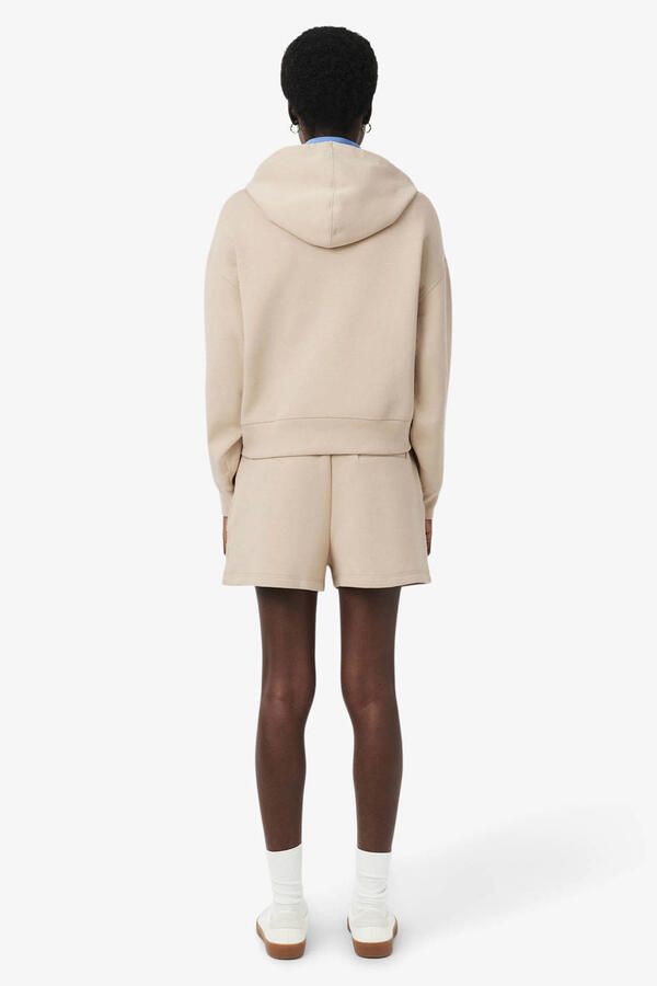 Lacoste relaxed high waist sweatshort beige - Foto 3