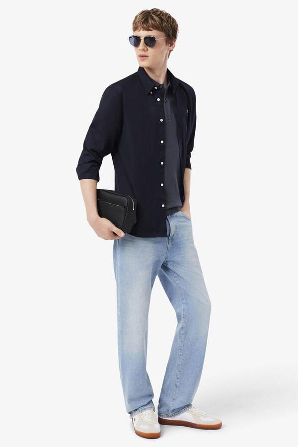 Lacoste slim polo antraciet