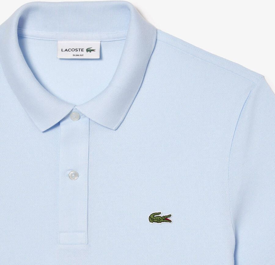 LACOSTE Heren Polo's & T-shirts Regular Fit Cotton Blend Polo Shirt Lichtblauw - Foto 7