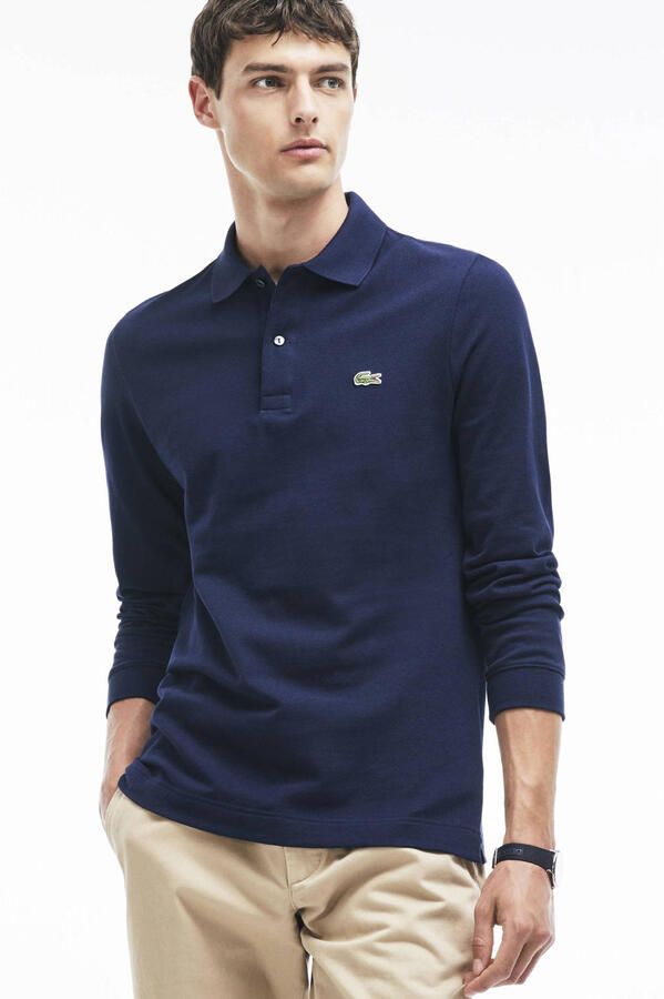 Lacoste Poloshirt met lange mouwen Polo met knoopsluiting bij de hals - Foto 2