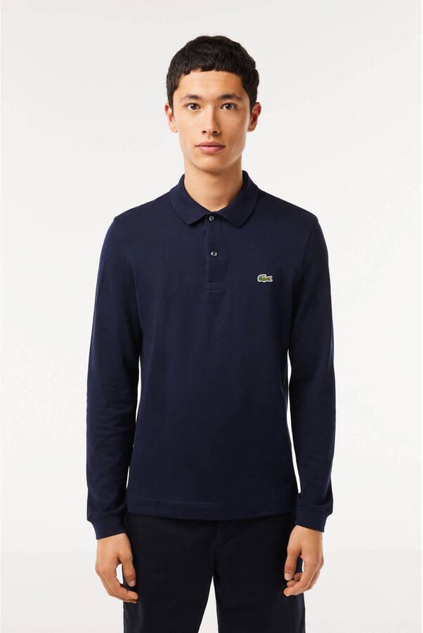 Lacoste Poloshirt met lange mouwen Polo met knoopsluiting bij de hals