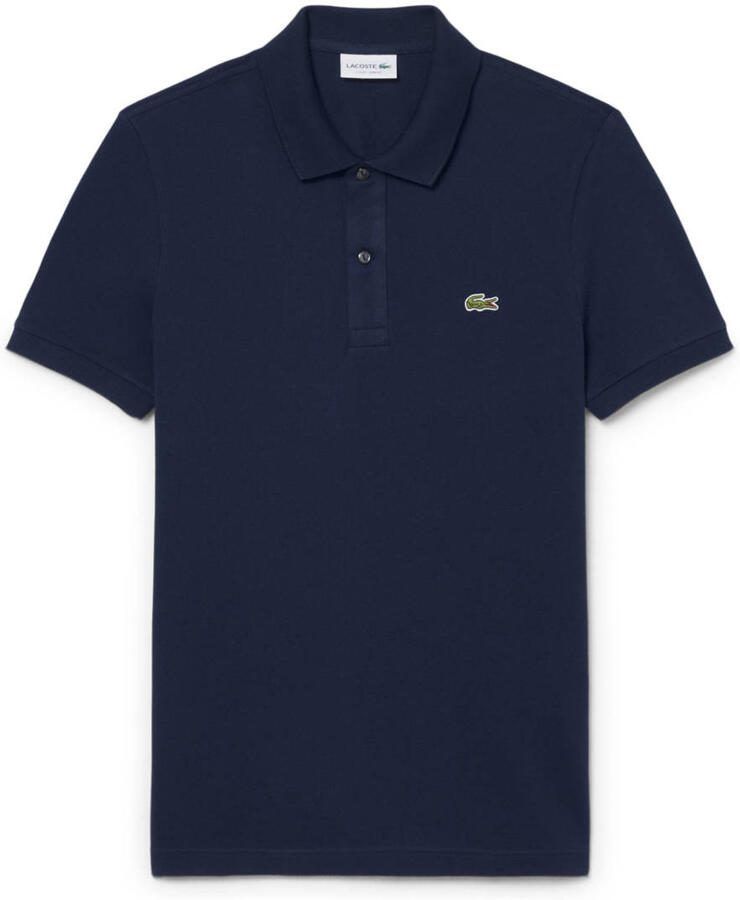 Lacoste Slim fit polo van effen petit piqué Navy Blue Blauw Heren - Foto 2