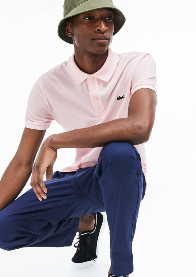 LACOSTE Heren Polo's & T-shirts Original L 12.12 Poloshirt Slim Fit Lichtroze - Foto 5