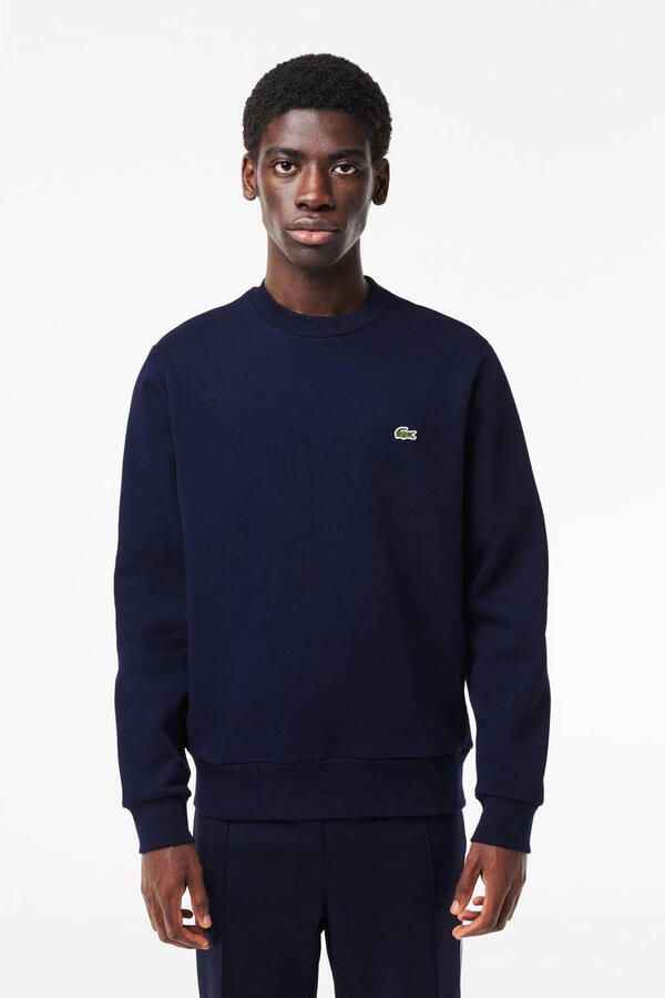 Lacoste Trui met ronde hals gemakkelijk te onderhouden duurzame katoenmix met wolaandeel - Foto 9