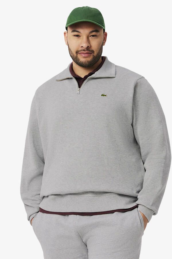 LACOSTE Heren Truien & Vesten Regular Fit High Neck Zipped Sweatshirt Grijs - Foto 7