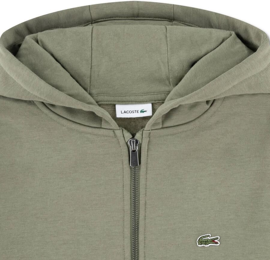 Lacoste sweatvest met logo kaki - Foto 2