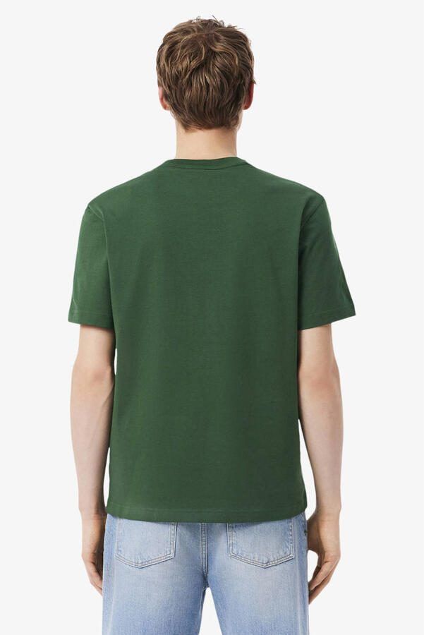 LACOSTE Heren Polo's & T-shirts Cotton T-shirt Donkergroen - Foto 7