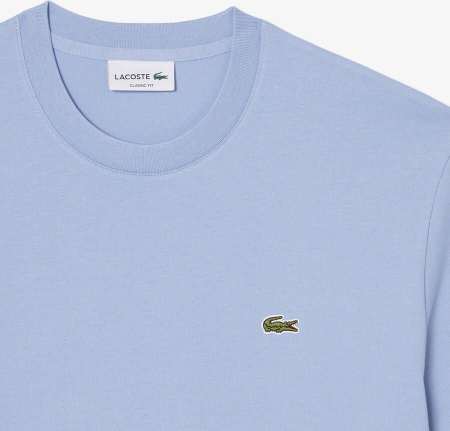 LACOSTE Heren Polo's & T-shirts Cotton T-shirt Lichtblauw - Foto 6