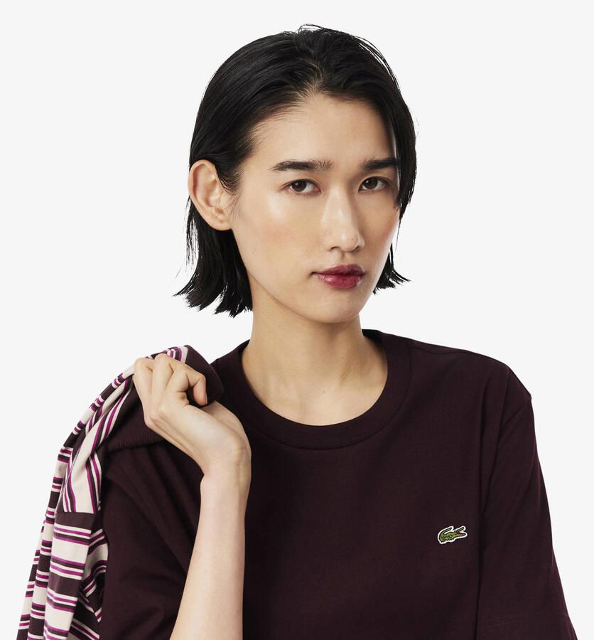 Lacoste relaxed fit T-shirt van puur katoen
