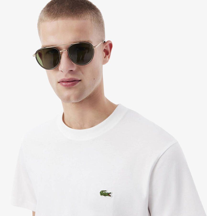 Lacoste Short Sleeved Crew Neck T-shirts Kleding white maat: XXL beschikbare maaten:S M L XL XXL - Foto 6