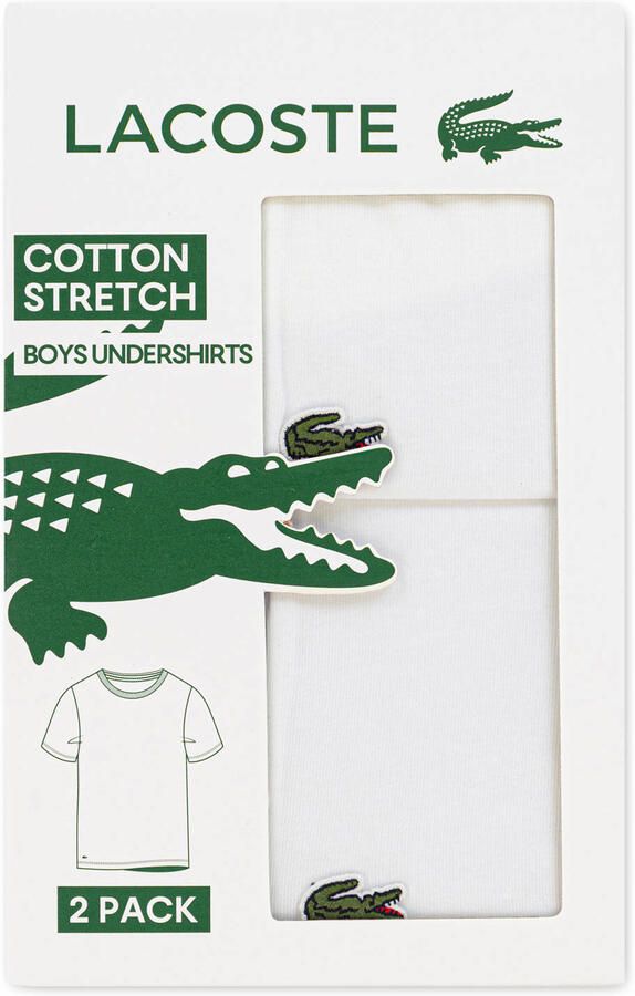 Lacoste T-shirt wit (set van 2) - Foto 3
