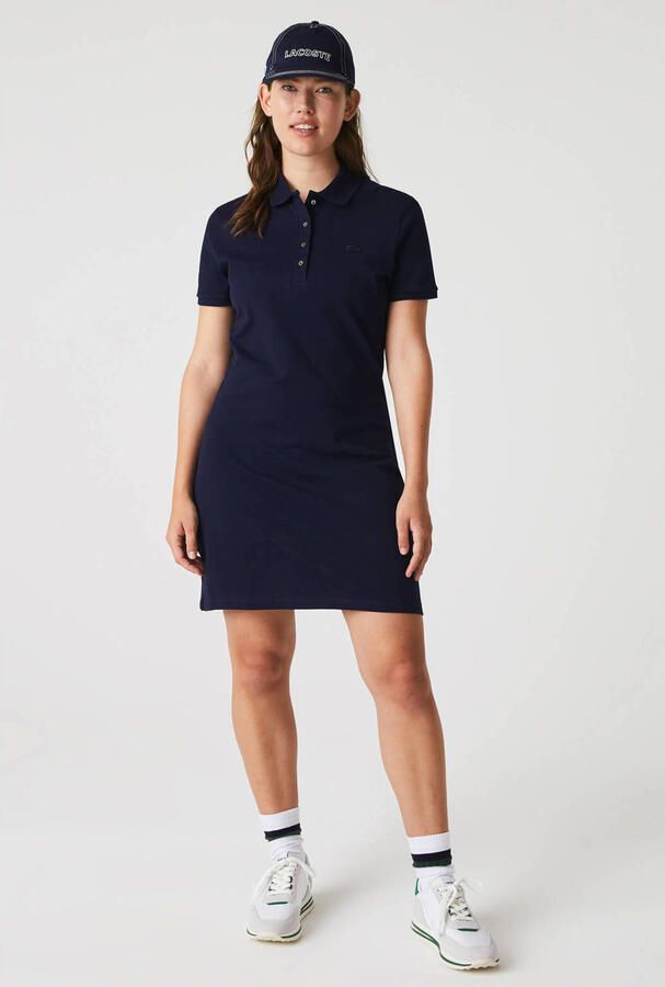 Lacoste Jerseyjurk Polojurk slim fit stretch midilengte knielange zomerjurk - Foto 3