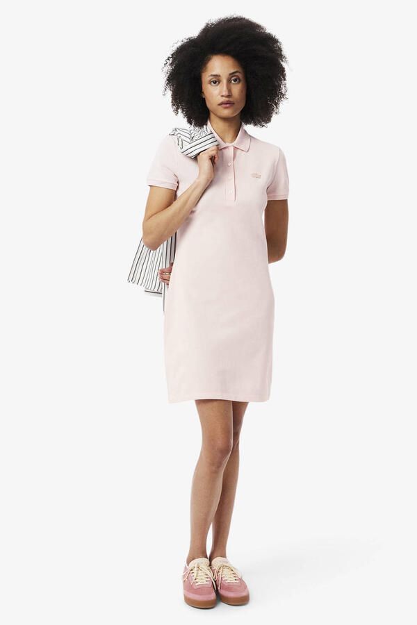 Lacoste Piqué Polo Jurk EF5473-Ady Pink Dames