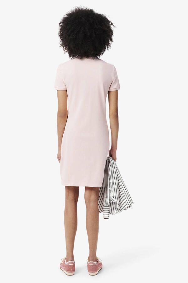 Lacoste Piqué Polo Jurk EF5473-Ady Pink Dames - Foto 3