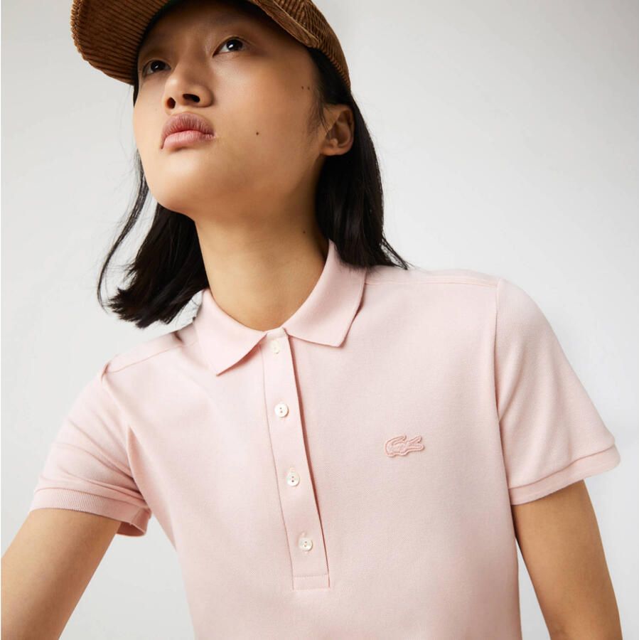 Lacoste Piqué Polo Jurk EF5473-Ady Pink Dames - Foto 2