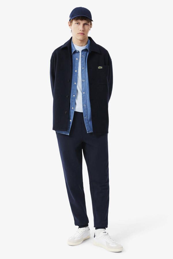 Lacoste tapered joggingbroek donkerblauw
