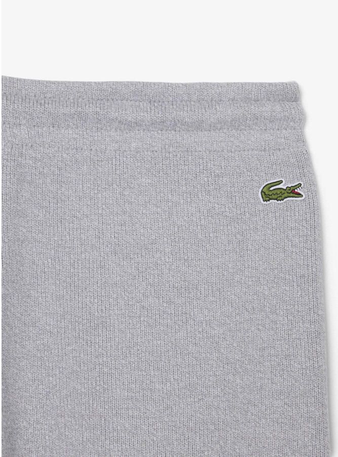 Lacoste wide leg broek met logo grijs - Foto 2