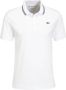 Lacoste regular fit polo met contrastbies white black - Thumbnail 2