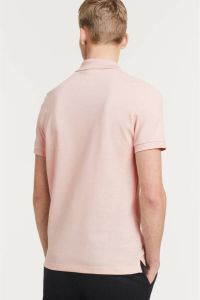 Lacoste Short Sleeved Ribbed Collar Shirt Roze Dames