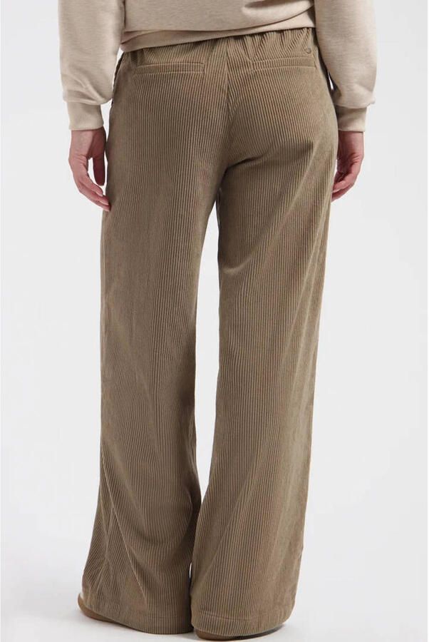 Lady Day corduroy straight leg broek lichtbruin - Foto 2