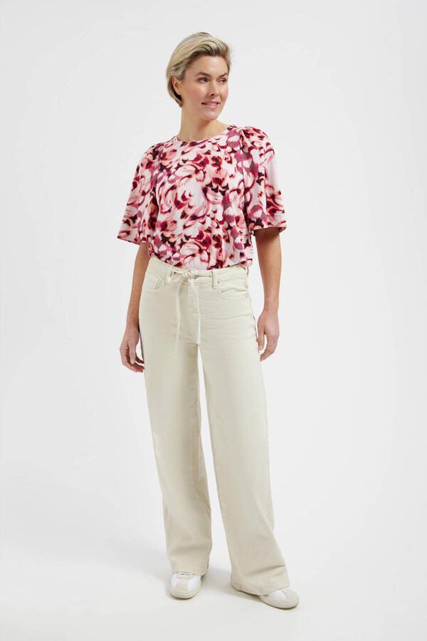 Lady Day Faith high waist straight leg jeans crème