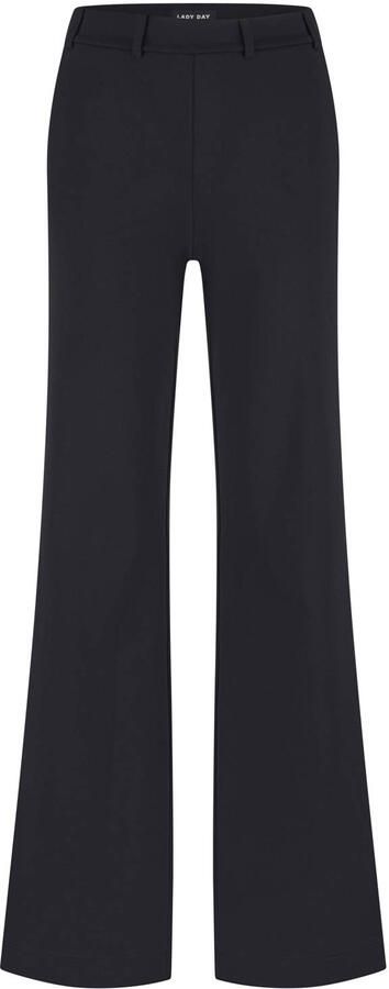 Lady Day flared high waist casual broek zwart - Foto 2