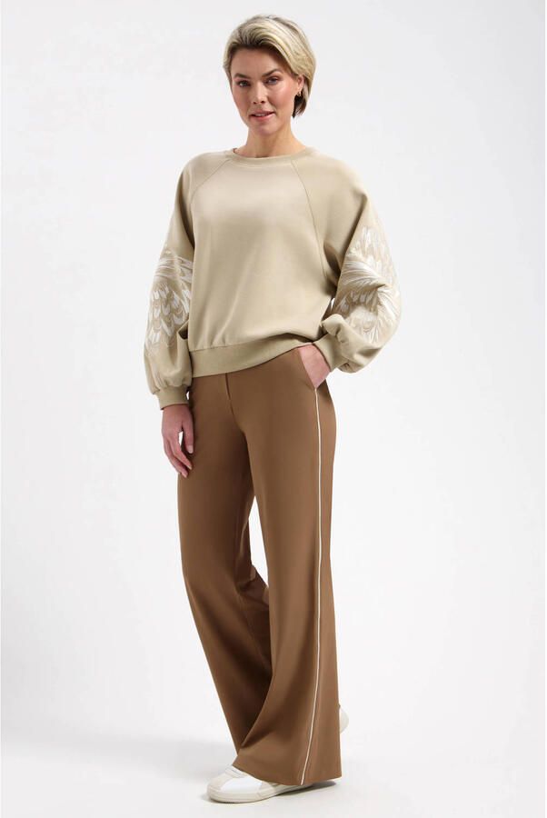 Lady Day gebloemde sweater beige - Foto 3