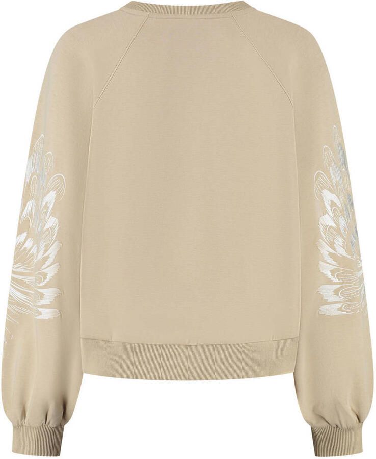 Lady Day gebloemde sweater beige - Foto 2