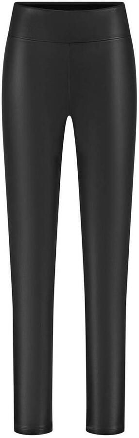 Lady Day imitatieleren skinny tregging zwart