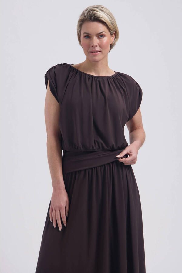 Lady Day top donkerbruin