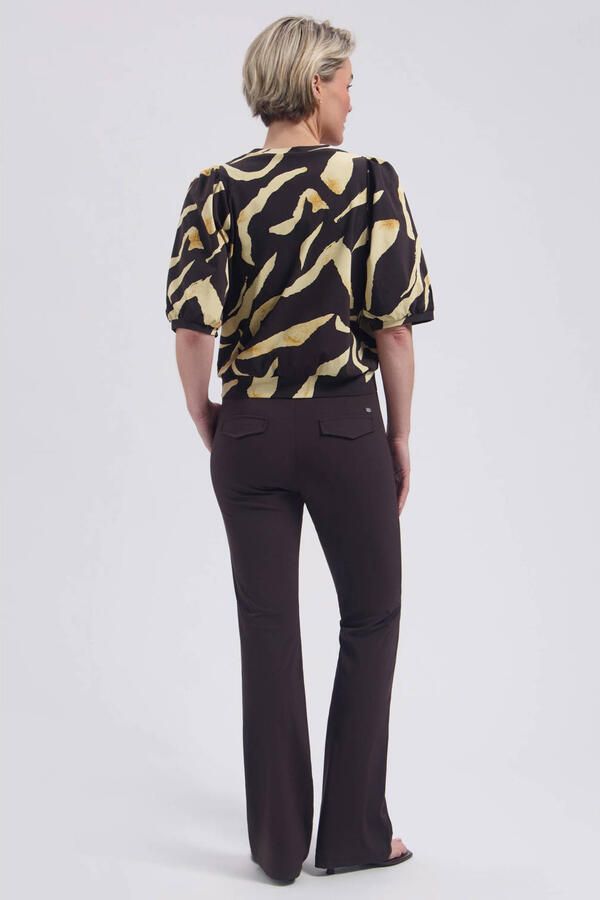 Lady Day top met dierenprint zwart - Foto 3