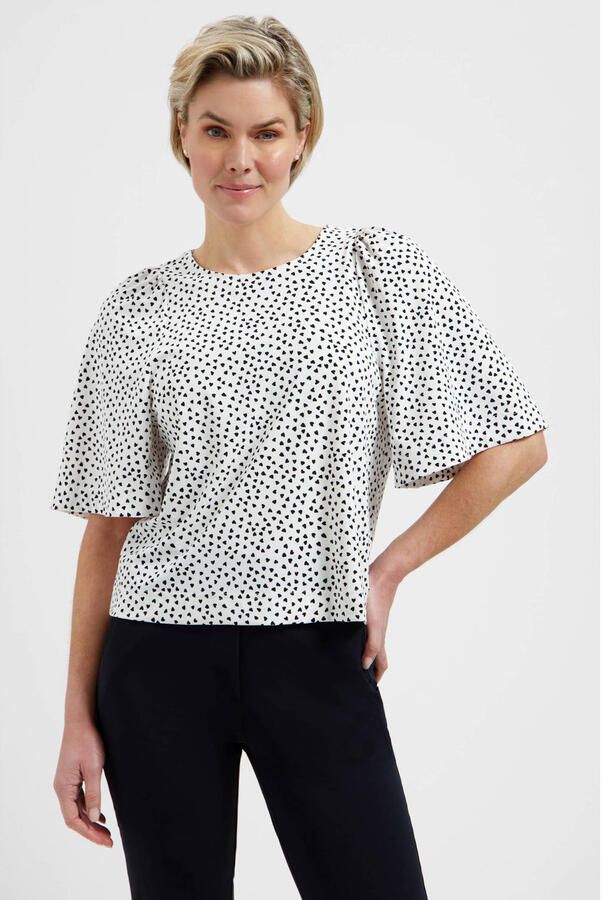Lady Day top met hartjes