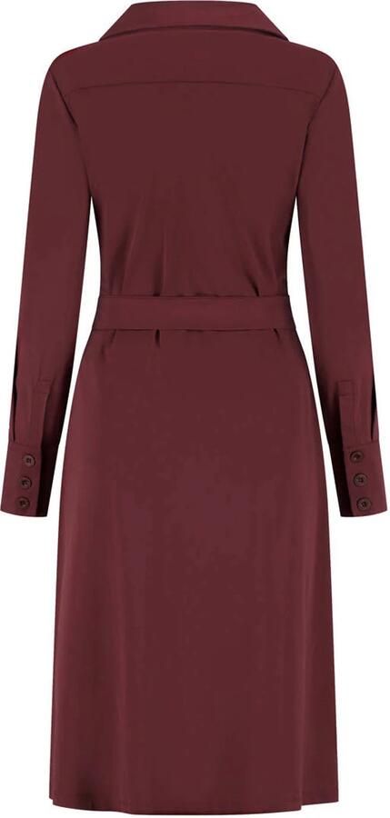 Lady Day travelstof blousejurk donkerrood - Foto 3