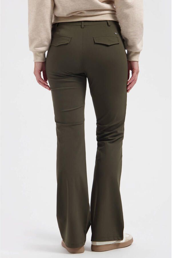 Lady Day travelstof flared broek groen - Foto 2
