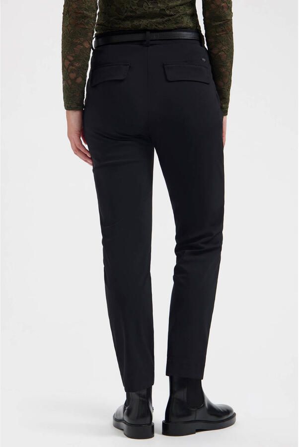 Lady Day travelstof high waist straight leg broek zwart - Foto 2