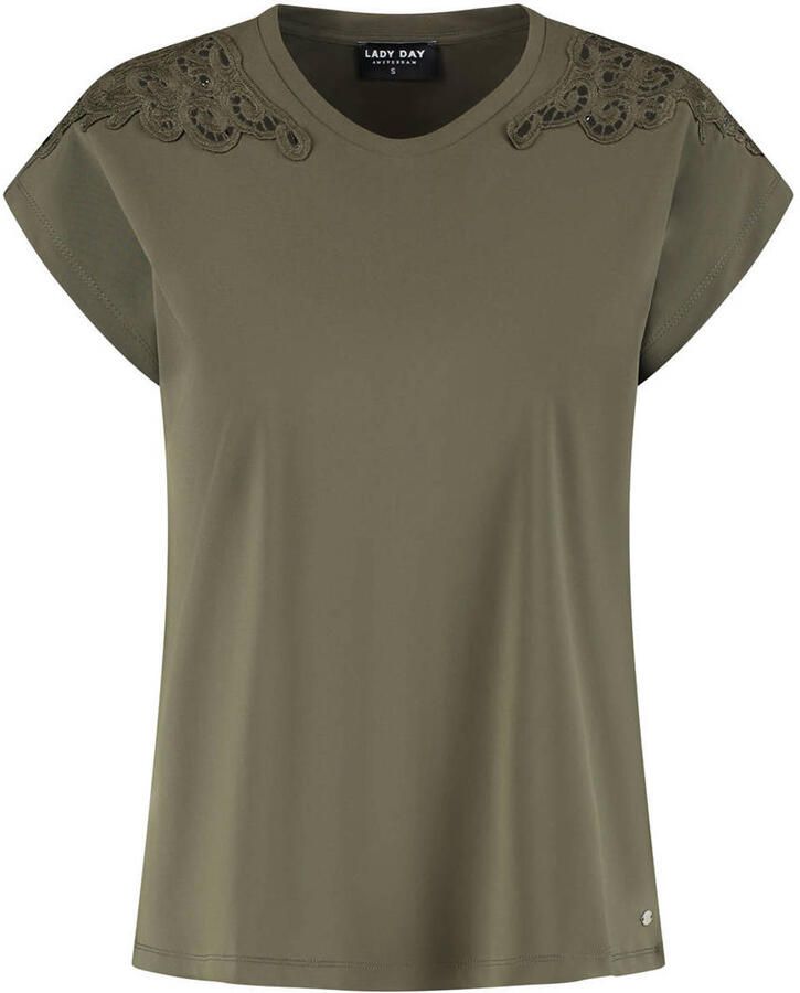 Lady Day travelstof top groen