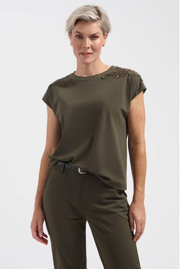 Lady Day travelstof top groen