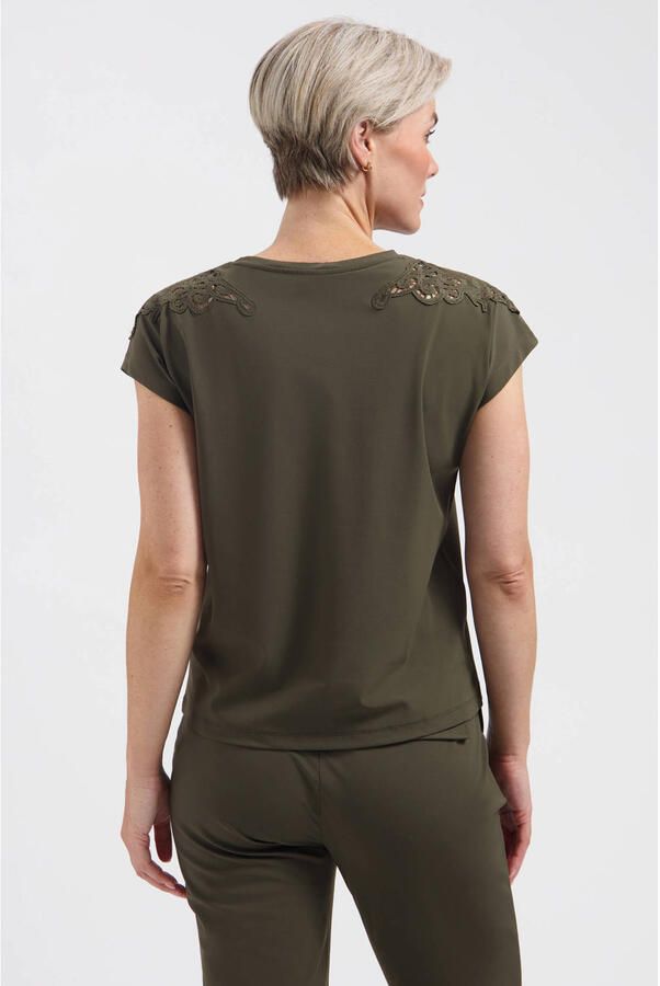Lady Day travelstof top groen - Foto 2