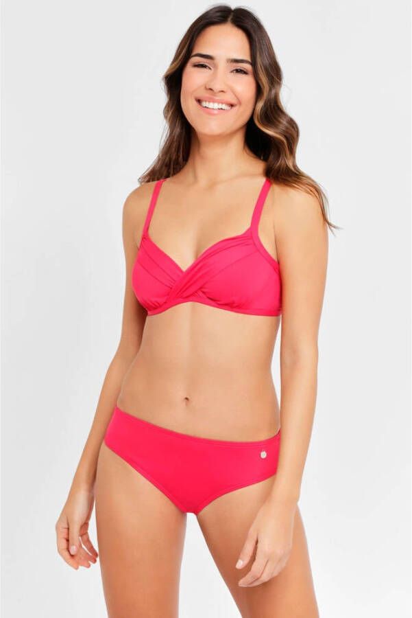 Lascana niet-voorgevormde beugel bikini koraalrood