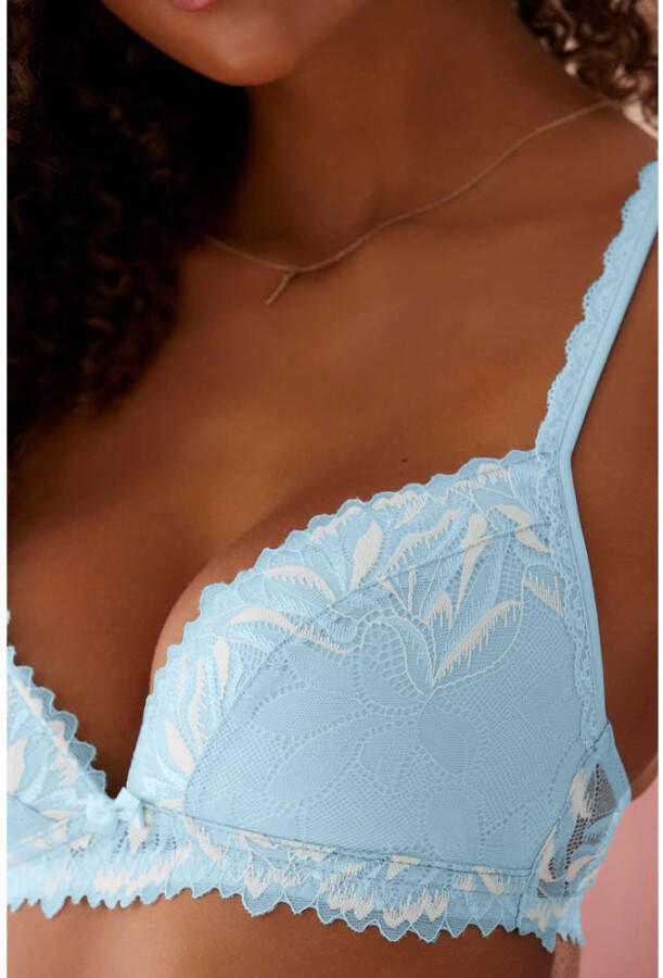 Lascana niet-voorgevormde bh zonder beugel lichtblauw
