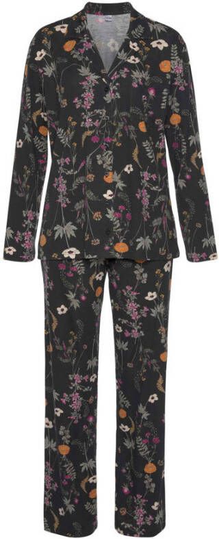 Lascana Pyjama met motief van wilde bloemen (2-delig 1 stuk)