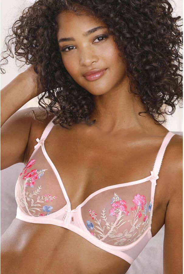 Lascana Beugel-bh Maria met bloemen van chique borduurkant sexy dessous