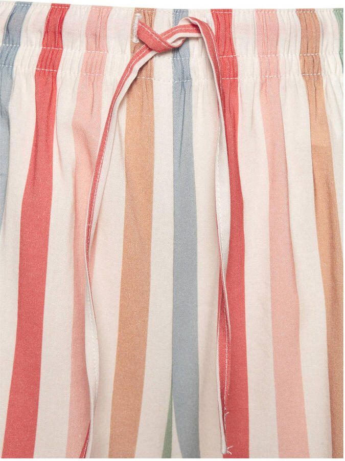 Lascana shortama ecru rood blauw