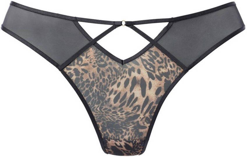 Lascana String van subtiel transparant leo-mesh met cut-out sexy lingerie