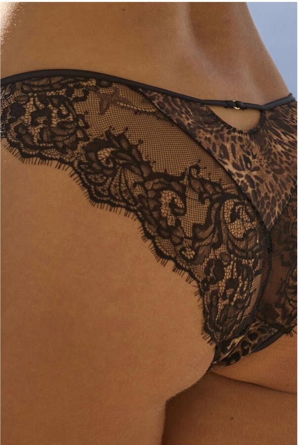 Lascana String van subtiel transparant leo-mesh met cut-out sexy lingerie