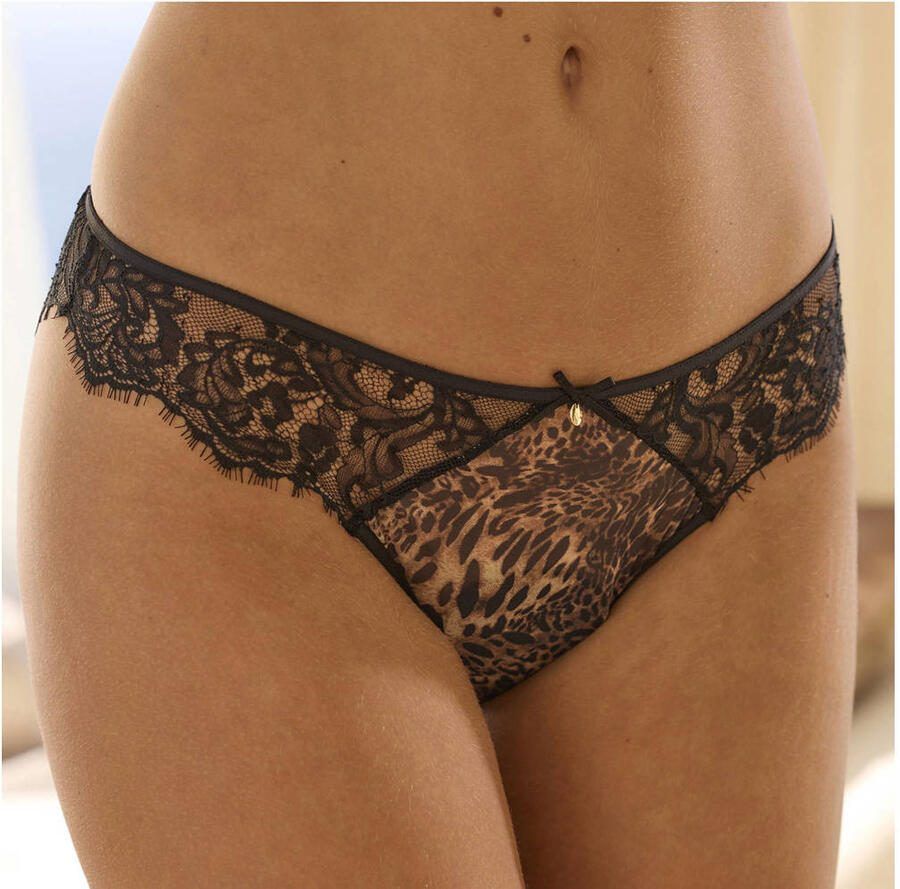 Lascana String van subtiel transparant leo-mesh met cut-out sexy lingerie - Foto 2
