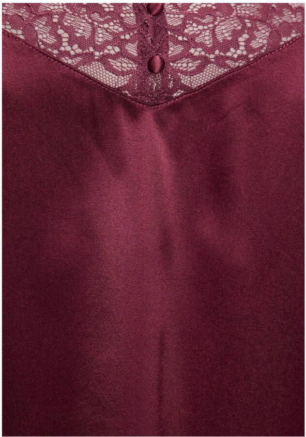 Lascana Top met spaghettibandjes Alana met hoog zijdegehalte en elegant kant lingerie