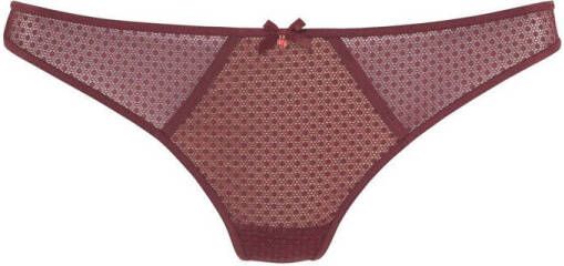 Lascana String ADRIANA van kant in stippen-look