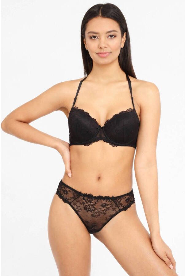 Lascana Bh met halterbandjes Ondergoed in zacht haltermodel met kanten achterkant sexy ondergoed