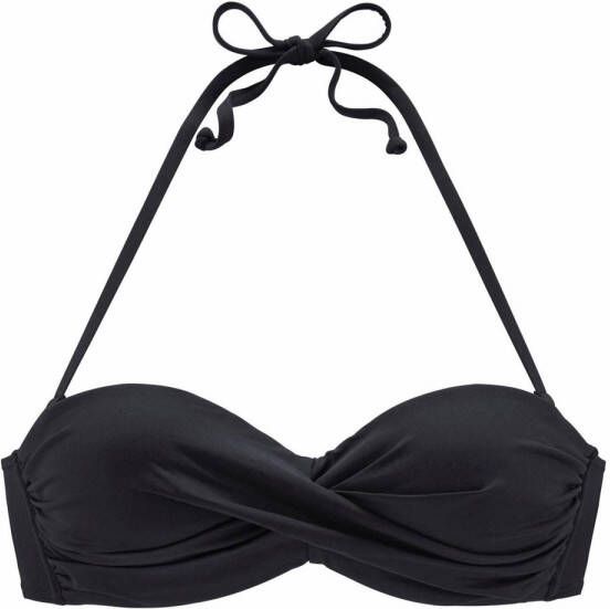 Lascana voorgevormde strapless bikinitop zwart